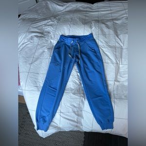 Figs blue jogger scrub pants